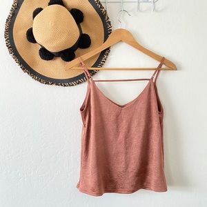 ✨ Silky Copper Satin Cami Top ✨